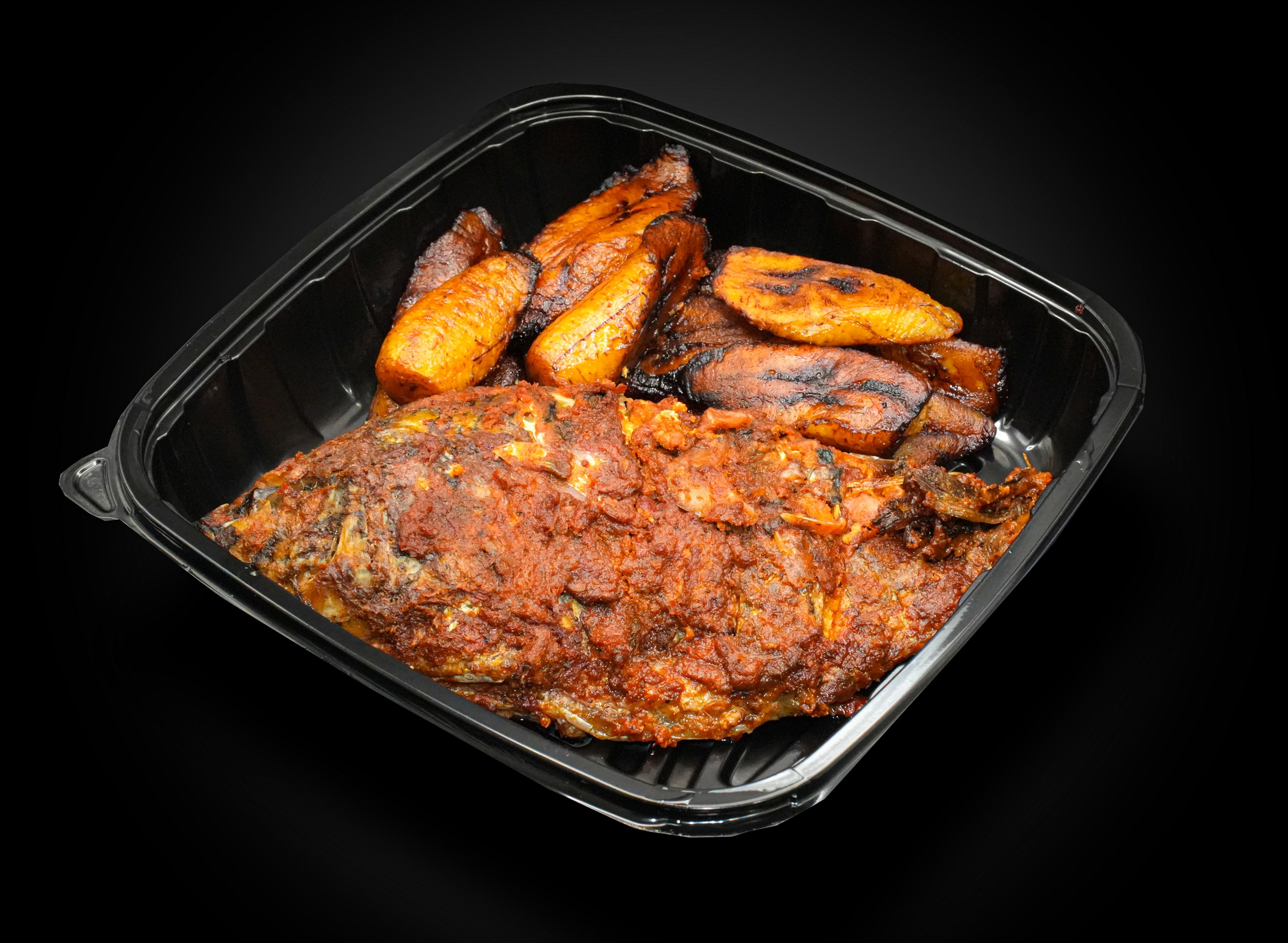 Grilled Fish (Tilapia) with Fried Plantain